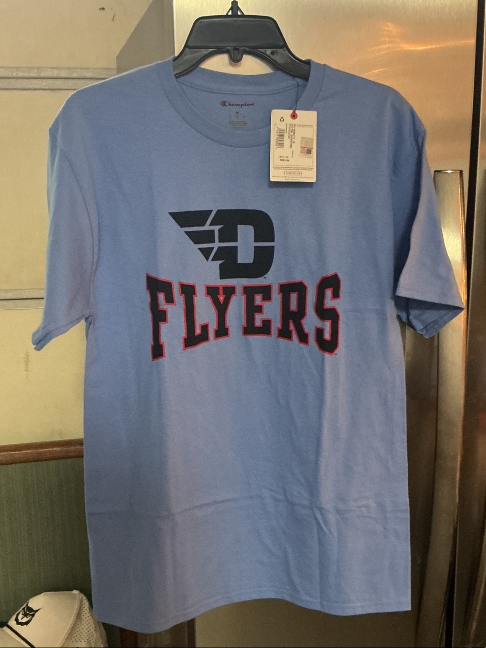 Champion Light Blue Flyers Logo Short Sleeve Tee
